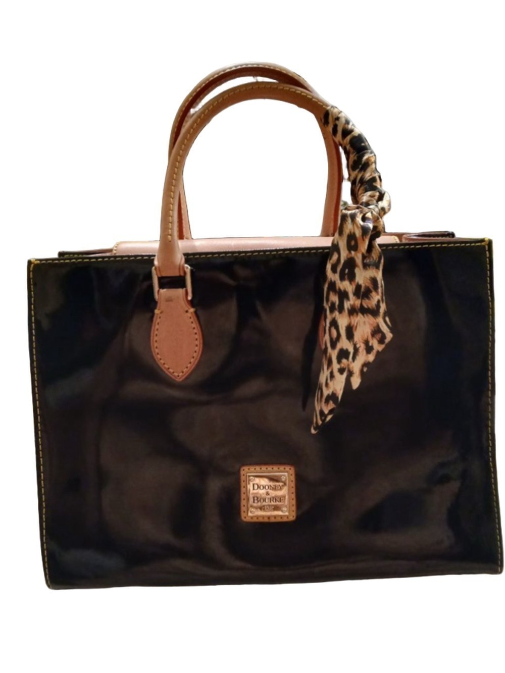 Dooney & Bourke Patent Leather Janine Satchel/ Crossbody - Picture 2 of 16